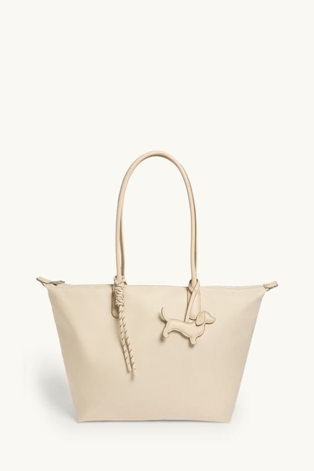 Damen - Großer Shopper - hellbeige