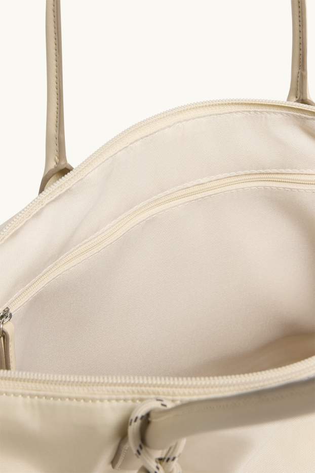 Damen - Großer Shopper - hellbeige
