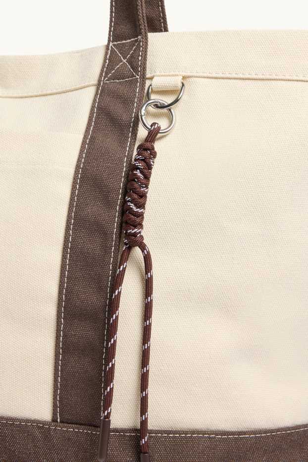 Damen - Großer Shopper - braun / beige