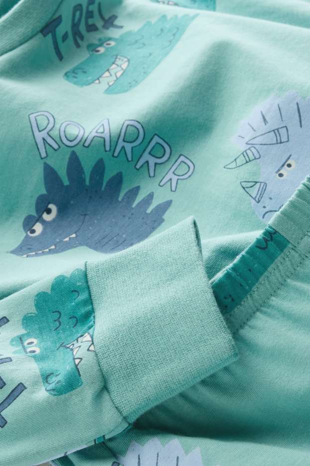 Copii - Băieți - Dino - pijama - 2 piese - turcoaz