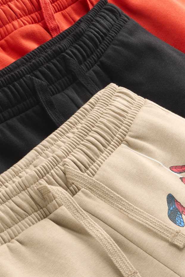 Enfants garçons - Lot de 3 - Spider-Man - pantalon de jogging - rouge clair