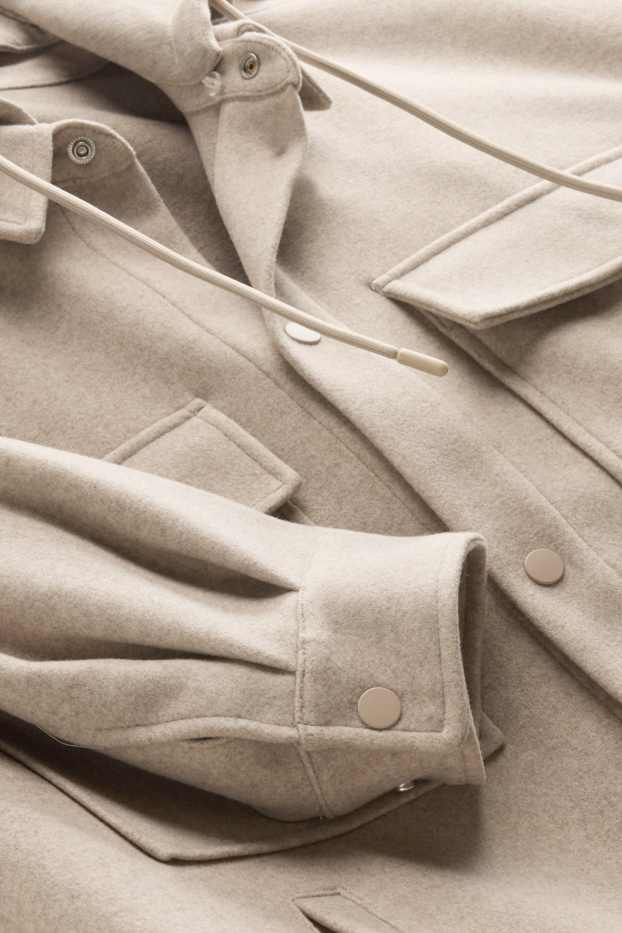 Home - Sobrecamisa amb caputxa - relaxed fit - Kent - marró clar