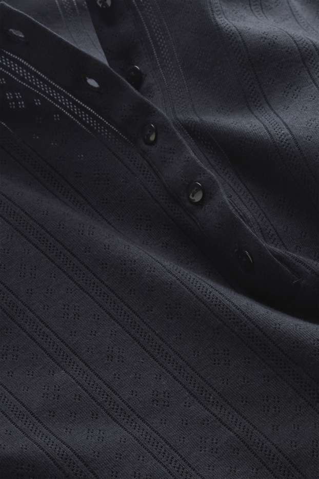 Dames - Voedingsnachthemd - zwart