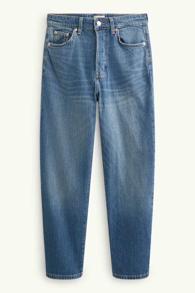 Damen - Relaxed Jeans - Mid Waist - LYCRA® - jeansblau