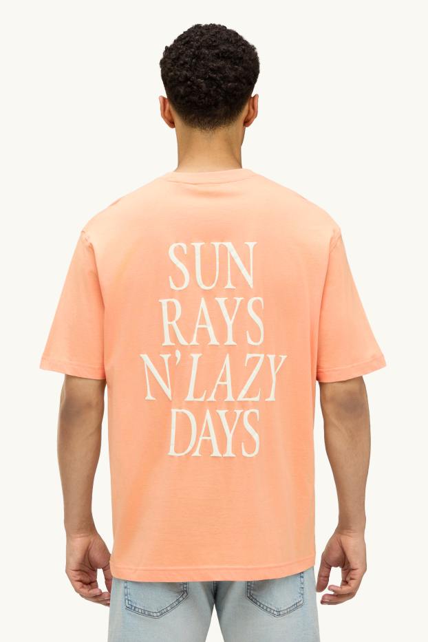 Uomo - T-shirt - regular fit - pesca