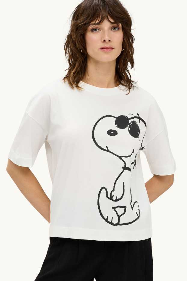 Women - T-shirt - regular fit - Snoopy - white