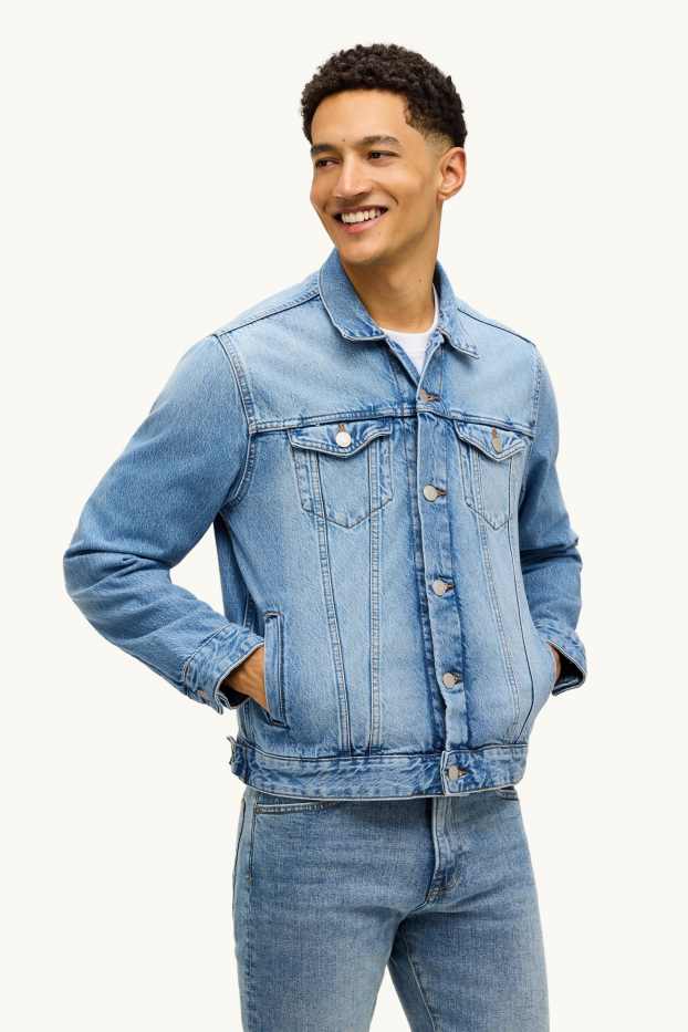Herren - Jeansjacke - helljeansblau