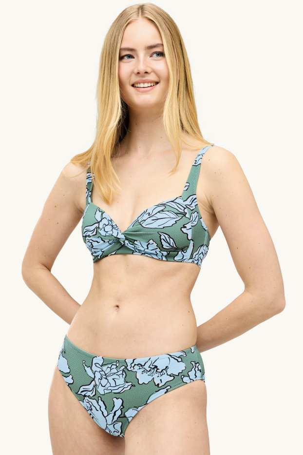 Femei - Chiloți bikini - - talie medie - LYCRA® XTRA LIFE™ - verde