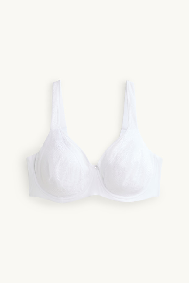 Damen - BH mit Bügel - unwattiert - weiß