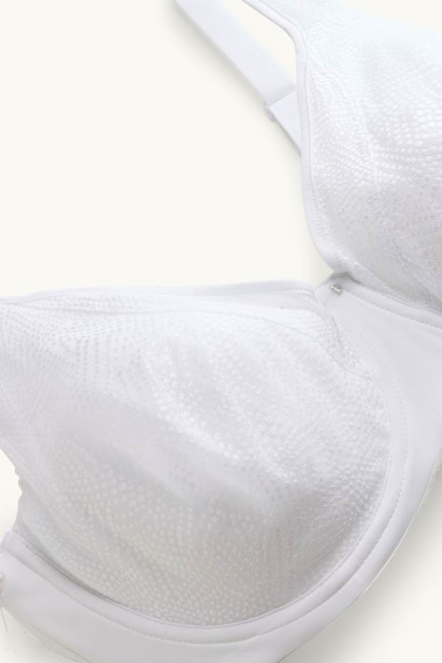 Damen - BH mit Bügel - unwattiert - weiß