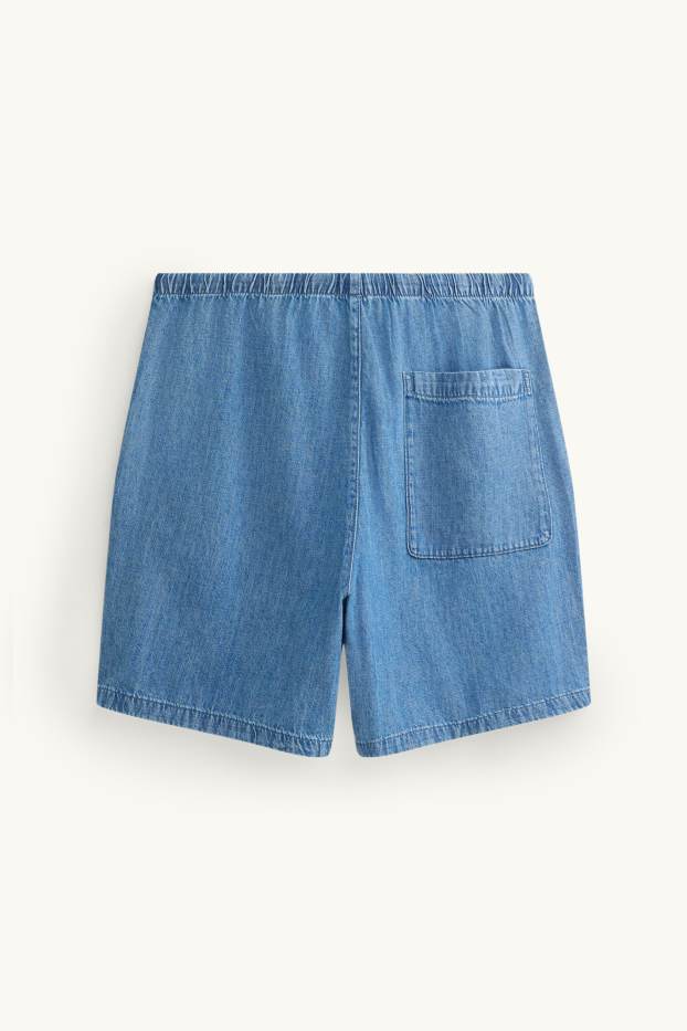 Herren - Jeans-Shorts - jeansblau