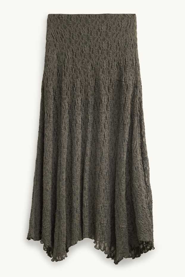 Dames - Jeansrok - bruin