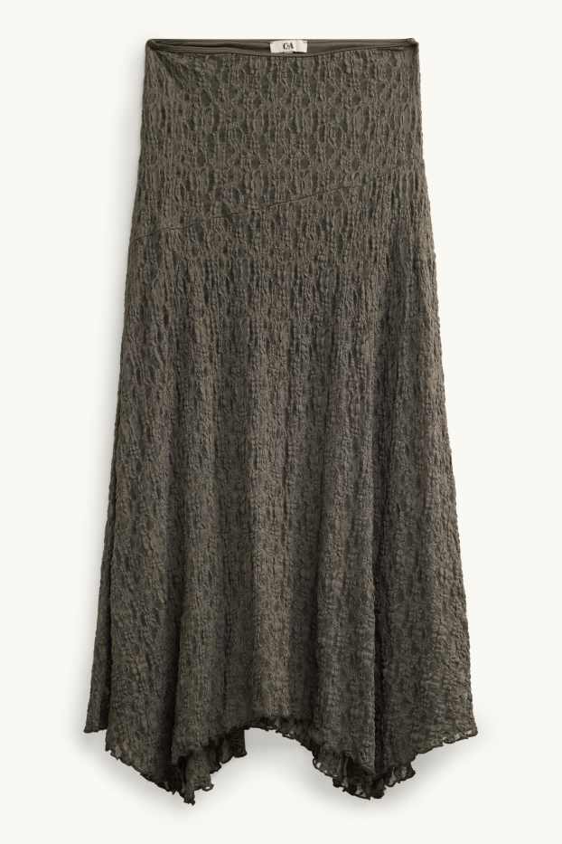 Dames - Jeansrok - bruin