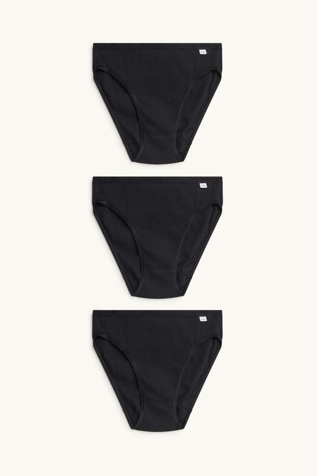 Femei - Multipack 3 perechi - chiloți - negru