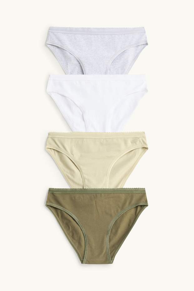 Damen - Multipack 4er - Slip - grün