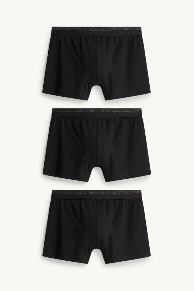 Bărbați - Multipack 3 perechi - chiloți boxer - negru