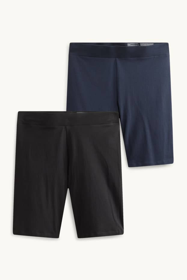 Femei - Multipack 2 perechi - pantaloni scurți de ciclism - albastru închis