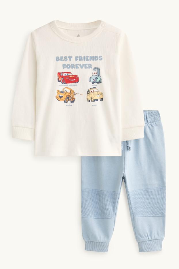 Baby Jungen - Cars - Baby-Outfit - 2 teilig - weiss