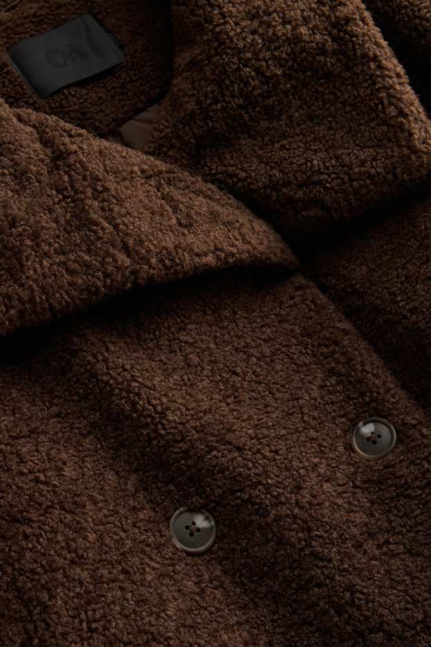 Femmes - Veste en peluche - marron