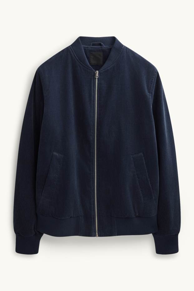 Home - Jaqueta bomber de pana - blau fosc