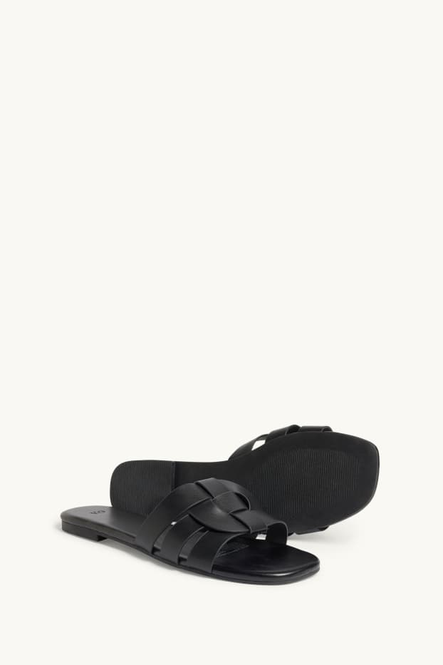 Dona - Sandàlies - pell sintètica - negre