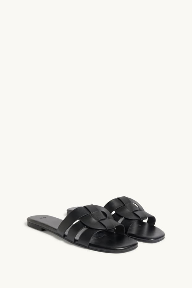 Dona - Sandàlies - pell sintètica - negre