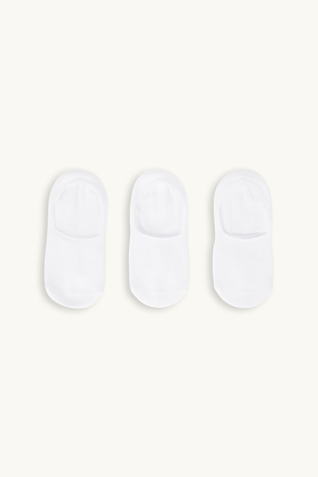 Damen - Multipack 3er - Füßlinge - weiß