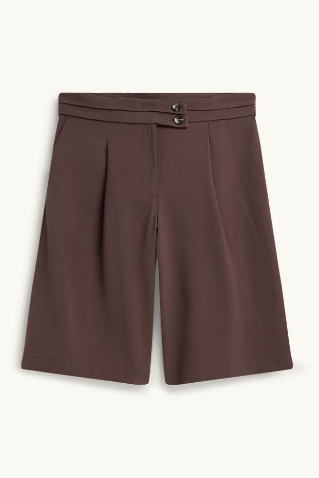 Dona - Bermudes - mid waist - marró