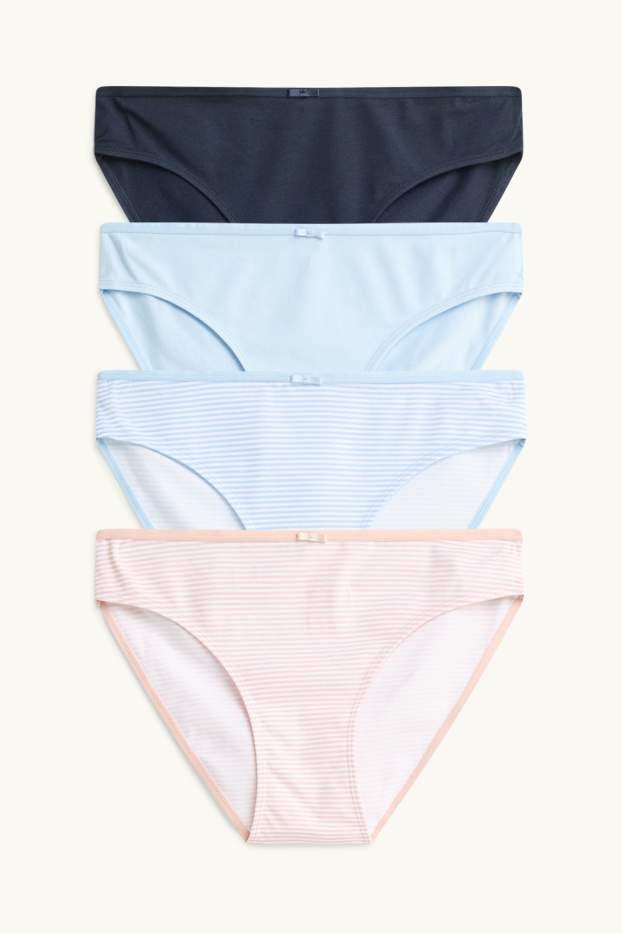 Mujer - Pack de 4 - bragas - azul oscuro