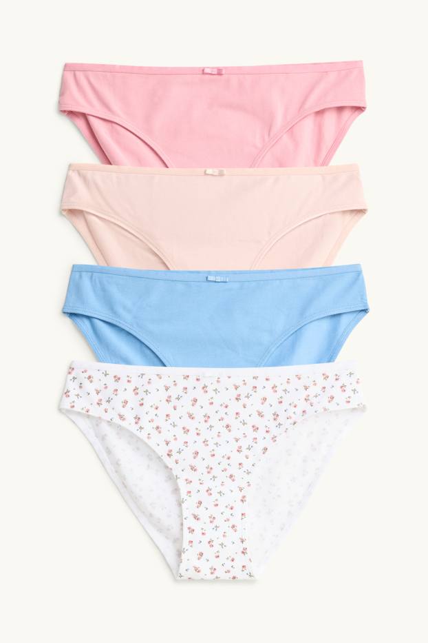 Dona - Paquet de 4 - calces - rosa/blau