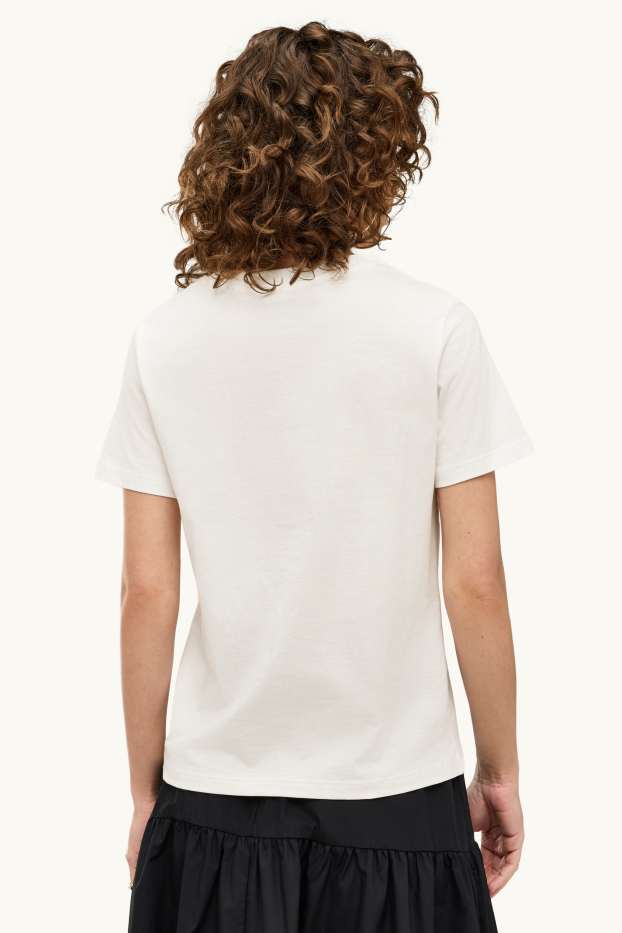 Women - T-shirt - regular fit - white