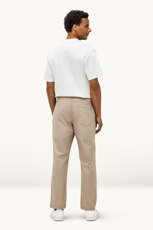 Hommes - Pantalon - relaxed fit - beige