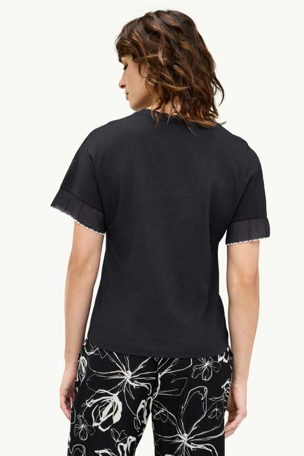 Dámské - Tričko - regular fit - černá
