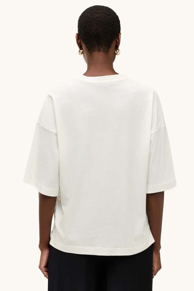 Women - T-shirt - regular fit - white
