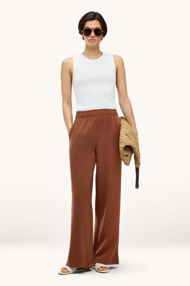 Dona - Pantalons de xandall - acanalats - blanc