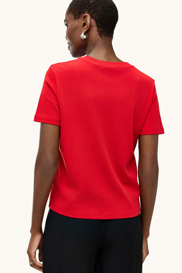 Damen - T-Shirt - Regular Fit - rot