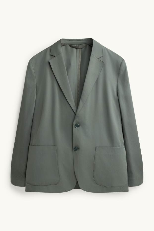 Herren - Baukasten-Lyocell-Sakko - Relaxed Fit - dunkelgrün