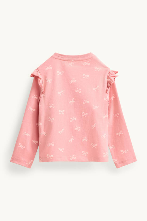 Kinderen: meisjes - PAW Patrol - Skye - longsleeve - glanseffect - fuchsiarood