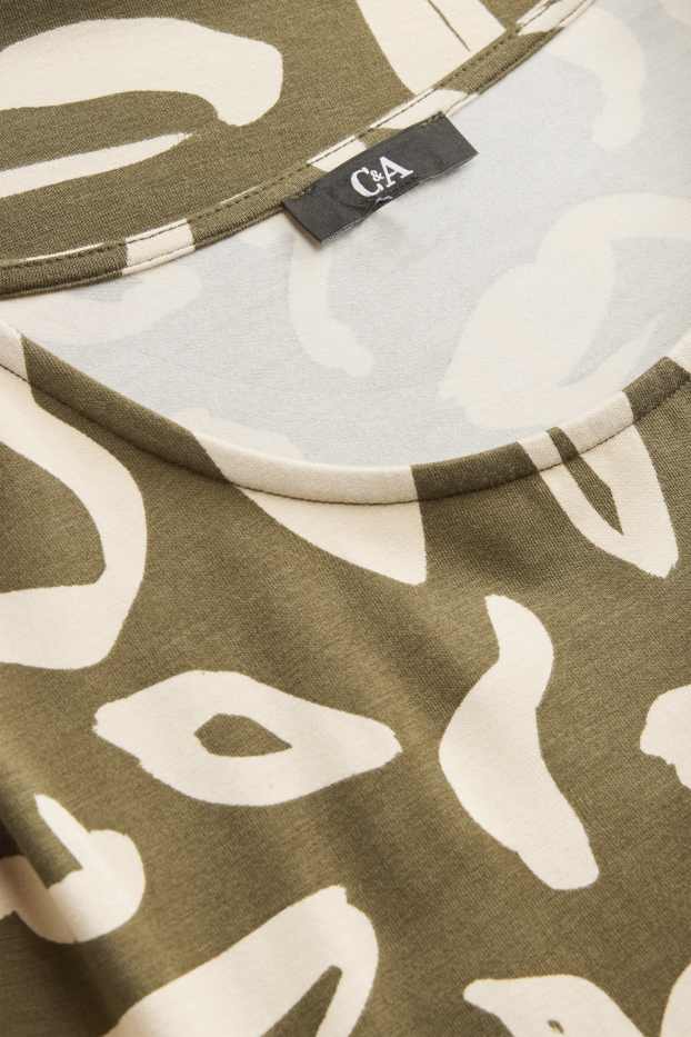 Damen - T-Shirt - Regular Fit  - khaki