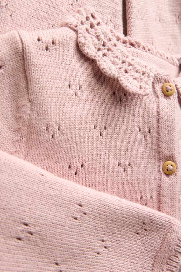 Neonate - Tutina in maglia neonati - rosa