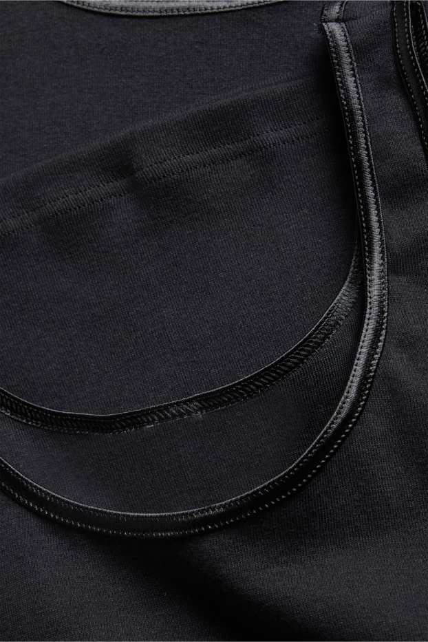 Damen - Multipack 2er - Hemdchen - schwarz