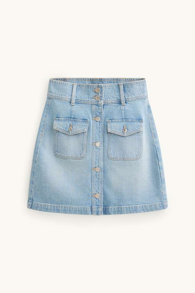 Dona - Faldilla texana - texà blau clar