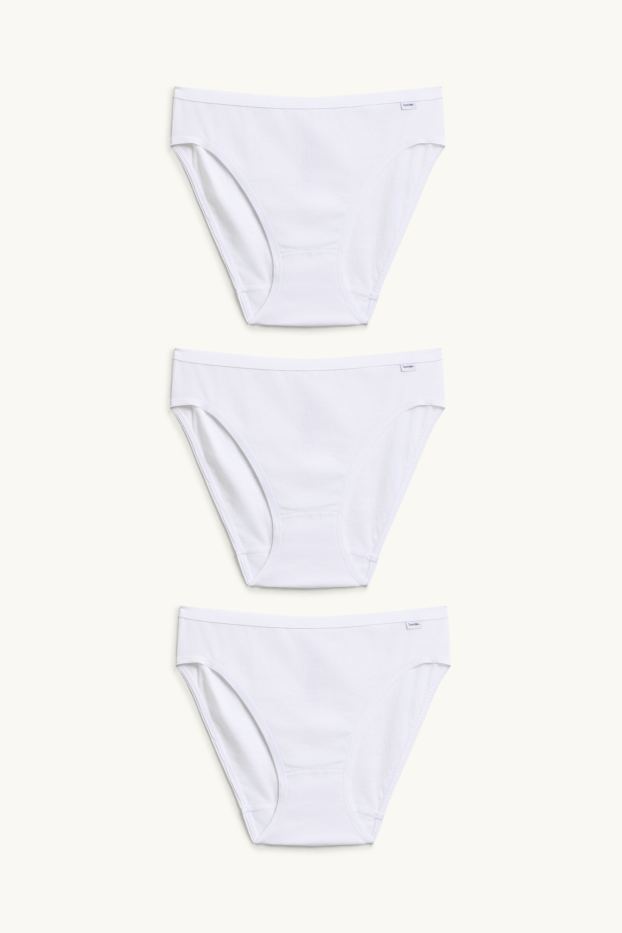 Damen - Multipack 3er - Slip - weiß