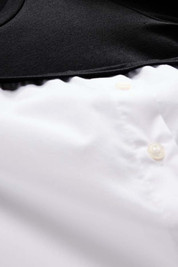 Women - Maternity T-shirt - 2-in-1 look - white / black