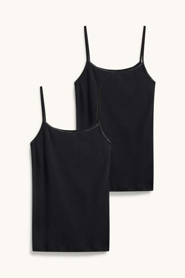 Women - Multipack of 2 - camisole - black