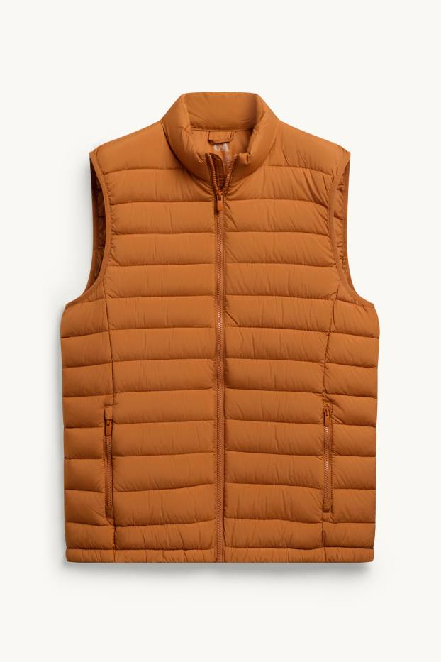 Uomo - Gilet trapuntato - arancione
