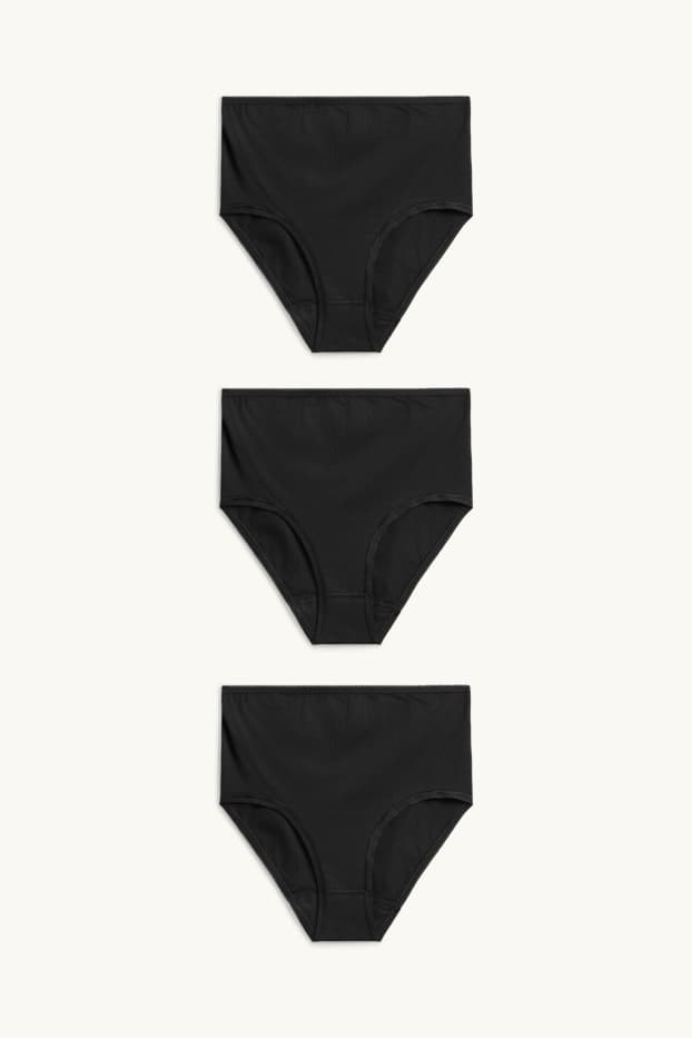 Damen - Multipack 3er - Umstands-Slip - schwarz