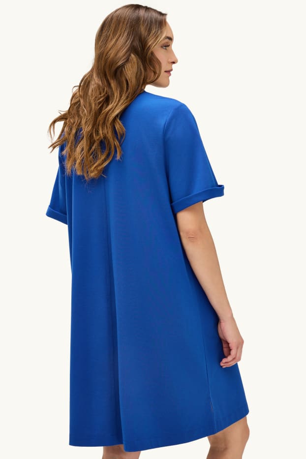 Donna - Vestito a t-shirt - blu