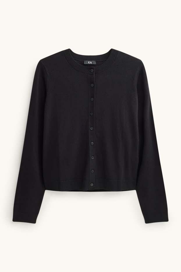 Damen - Strickjacke - schwarz