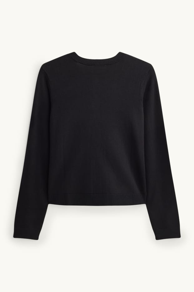 Damen - Strickjacke - schwarz